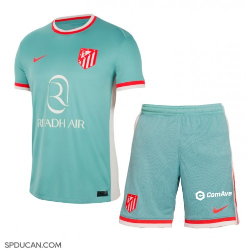 Dječji Nogometni Dres Atletico Madrid Gostujuci 2024-25 Kratak Rukav (+ Kratke hlače)